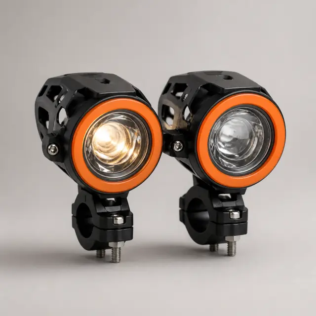 Par de faróis LED para trotinete elétrica